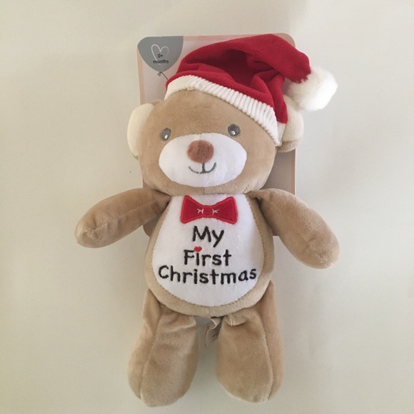 NEW Teddy Bear “My 1st Christmas” Baby Plush Soft Stuffed Animal | Carried Away - Picture 1 of 3